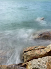 waves on the beach