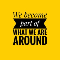 Attitude Quote. Inspirational motivating quote on yellow background. Inspirational quote, motivational quote for wall post.