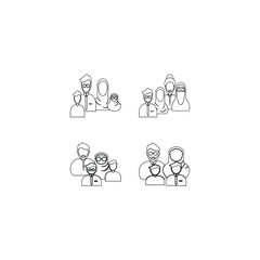  happy family illustration