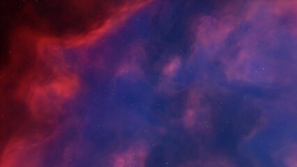 Obraz premium colorful space background with stars, nebula gas cloud in deep outer space, science fiction illustrarion 3d illustration 