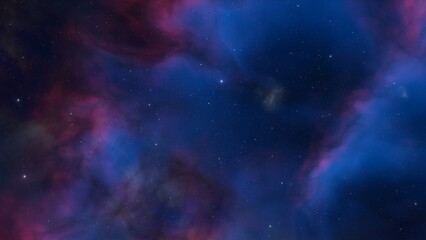colorful space background with stars, nebula gas cloud in deep outer space, science fiction illustrarion 3d illustration
