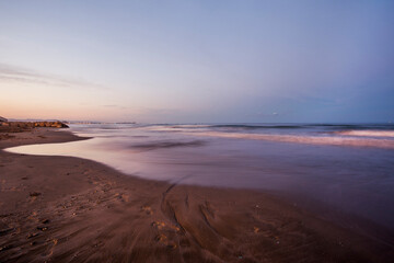 sunset on the beach