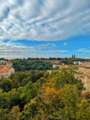 Fototapeta na wymiar Early autumn in Prague