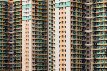 Apartment building facade exterior wall