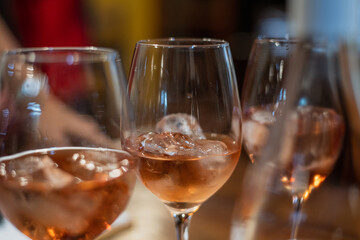 glasses of champagne