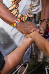 close up of hands holding hands