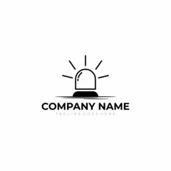 Siren logo design inspiration. Vector Illustration