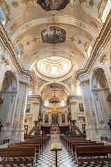Fototapeta na wymiar The Cathedral or Duomo of Bergamo in the upper town of Bergamo alta, Lombardy, Italy Europe
