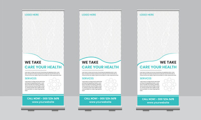 Medical Roll Up Banner Design