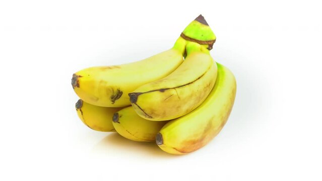baby banana isolated on white background