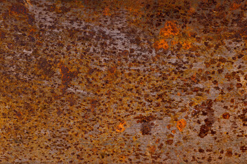 metal wall with rust. steel surface with corrosion