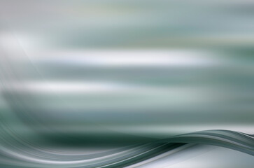 Abstract blurred background with soft waves in turquoise color. Place for text, copyspace.