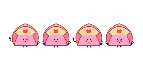 Boy in love sends girl letter in form of airplane. Girl catches love letter from boyfriend.Valentines Day card. for Valentines Day. Couple in love.Simple characters.