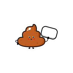 Cute funny smile happy and sad poop set collection. Vector hand drawn cartoon character illustration icon. Isolated on white background. Funny cartoon poop, shit mascot character bundle concept