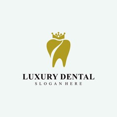 Luxury dental health logo luxury dental clinic logo design medical doctor dentist logotype concep