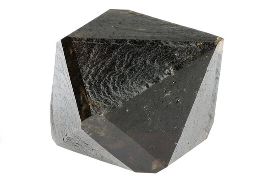 morion quartz from Montejicar, Spain isolated on white background
