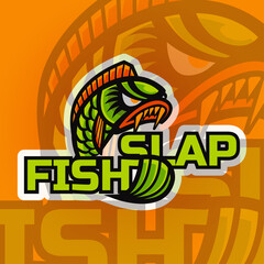 Fish Slap Esport Mascot Logo Character Design