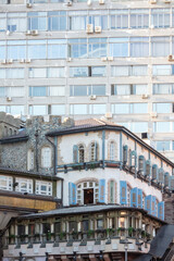 Naklejka premium MOSCOW, RUSSIA - Oct 15, 2018. Famous restaurant Genatsvale on Arbat