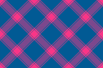 Tartan plaid background, diagonal check seamless pattern. Vector fabric texture for textile print, wrapping paper, gift card, wallpaper.