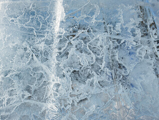 Ice texture closeup