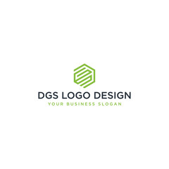 DGS INITIAL LOGO DESIGN VECTOR.