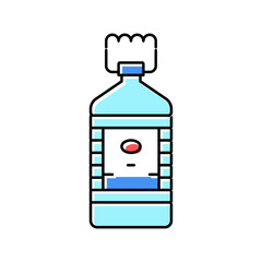 water bottle color icon vector illustration