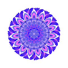 Flower Mandala. Vintage decorative elements. Oriental pattern, vector illustration. Islam, Arabic, Indian, moroccan,spain,