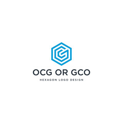 OCG OR GCO HEXAGON LOGO DESIGN.