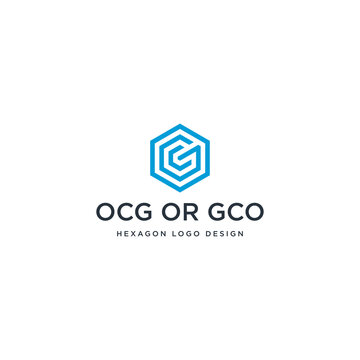 OCG OR GCO HEXAGON LOGO DESIGN.