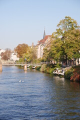 the river in the city