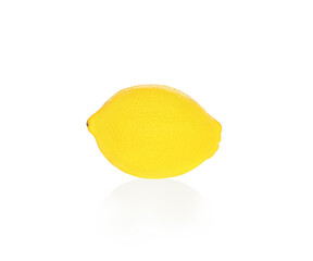 yellow  lemon isolated on white background