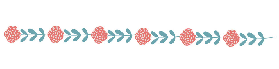 Purple pink yellow turquoise flower wreath, floral border vector