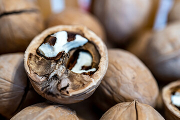 walnuts in the basket