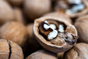 walnuts in the basket