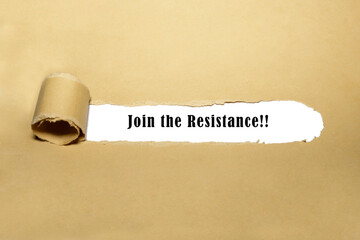 Join the Resistance concept