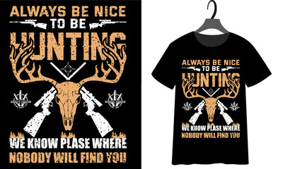 Hunting-T-shirt-Design,-Deer-Hunting-T-shirt-Design