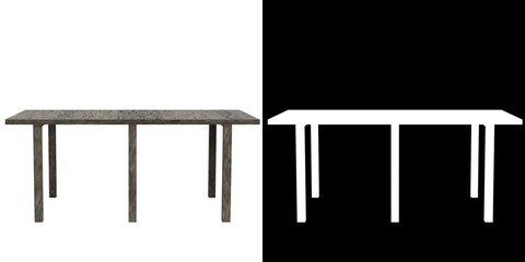 3D rendering illustration of a wooden pier module