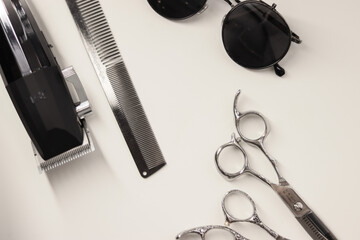 scissors and comb