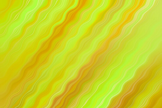 Smooth flowing light green and orange paint stripes