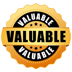 Valuable product gold vector seal © Arcady