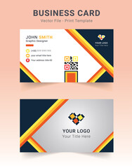 colorful double sided business card design
