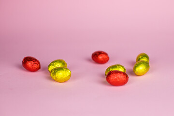 easter decor for easter on background