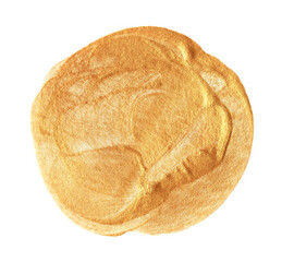 Gold glitter paint brush strokes abstract background, template for text or logo