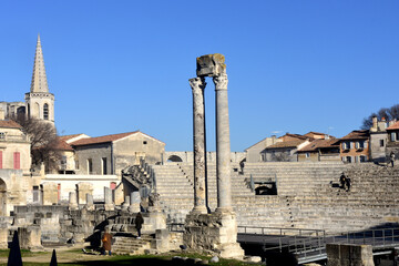 Fototapeta premium Roman amphitheater in Arles, France