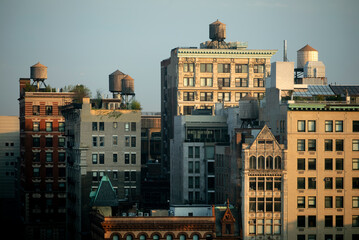Downtown Manhattan Buildings - obrazy, fototapety, plakaty