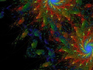 Imaginatory fractal abstract background Image