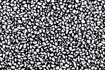 Black-white pebble texture background. Seamless stone pattern.