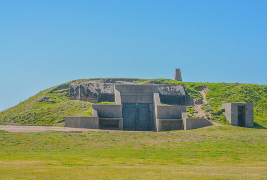 Battery Kimble at Fort Travis Seashore Park on Bolivar Peninsula, Galveston County, Texas 