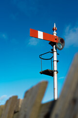 Train, Signal, Railway, Tracks, Scrap Yard