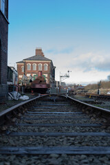 Train, Signal, Railway, Tracks, Scrap Yard